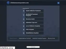 Sites similar to lifetimerecoverycenters.com