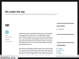 Sites similar to lifeunderthesky.wordpress.com