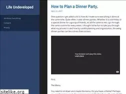 Sites similar to lifeundeveloped.com
