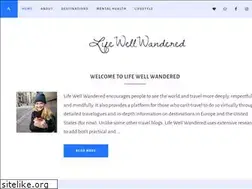 Sites similar to lifewellwandered.com