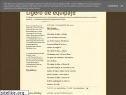 Sites similar to ligerodeequipaje1875.blogspot.com