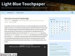 Sites similar to lightbluetouchpaper.org