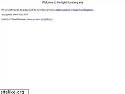 Sites similar to lightnovel.org