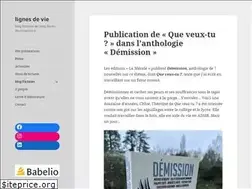 Sites similar to lignesdevie.com