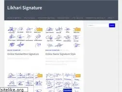 Sites similar to likharisignature.com