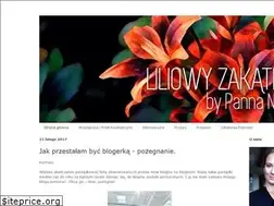 Sites similar to liliowyzakatek.blogspot.com