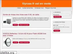 Sites similar to lilyrose.fr