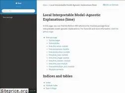 Sites similar to lime-ml.readthedocs.io