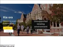 Sites similar to lincoln.ac.nz