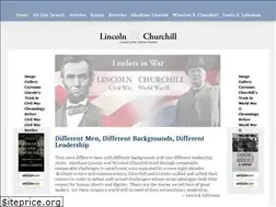 Sites similar to lincolnandchurchill.org