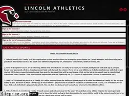 Sites similar to lincolnathletics.com