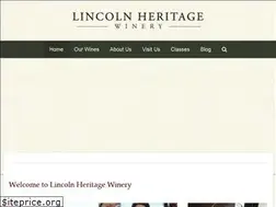Sites similar to lincolnheritagewinery.com