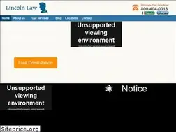 Sites similar to lincolnlaw.com
