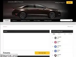 Sites similar to lincolnmkzforum.com