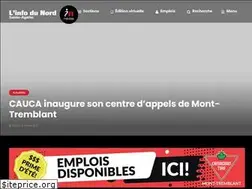 Sites similar to linformationdunordsainteagathe.ca