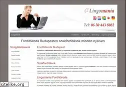 Sites similar to lingomania-forditoiroda.hu