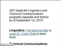 Sites similar to lingtechcomm.unt.edu