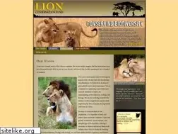 Sites similar to lionconservationfund.org