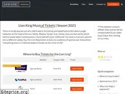 Sites similar to lionkingtickets.org