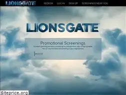 Sites similar to lionsgatescreenings.com