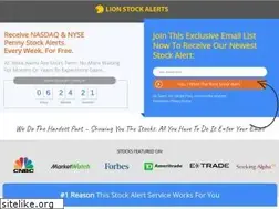 Sites similar to lionstockalerts.com