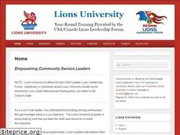 Sites similar to lionsuniversity.org