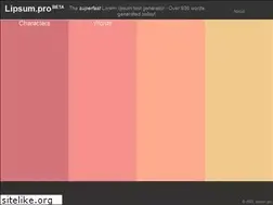 Sites similar to lipsum.pro