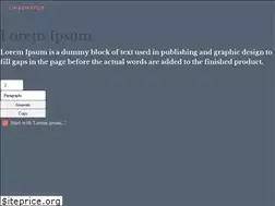Sites similar to lipsumator.com