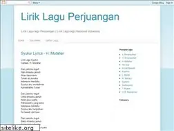 Sites similar to lirik-lagu-perjuangan.blogspot.com
