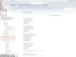 Sites similar to liriktembangsunda.blogspot.com