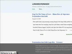 Sites similar to lirikwesternindo.blogspot.com