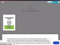 Sites similar to lis.in