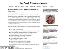 Sites similar to lisagoldresearch.wordpress.com