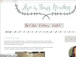 Sites similar to lisaisbusynerding.com