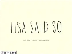 Sites similar to lisasaid.so