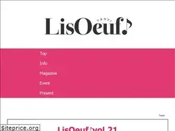 Sites similar to lisoeuf.com