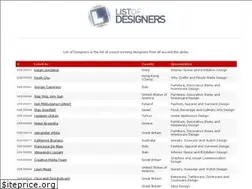Sites similar to list-of-designers.com