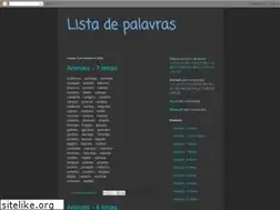 Sites similar to lista-de-palavras.blogspot.com