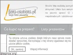 Sites similar to lista-osobista.pl