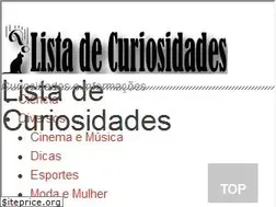 Sites similar to listadecuriosidades.com.br
