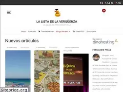 Sites similar to listadelaverguenza.naukas.com