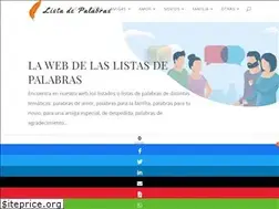 Sites similar to listadepalabras.com