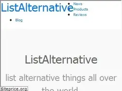 Sites similar to listalternative.com