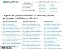 Sites similar to listanalysis.com