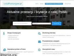 Sites similar to listaprzetargow.pl