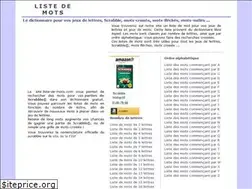 Sites similar to liste-de-mots.com