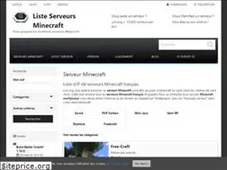 Sites similar to liste-serveurs-minecraft.org