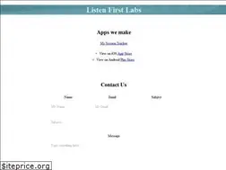Sites similar to listenfirstlabs.com