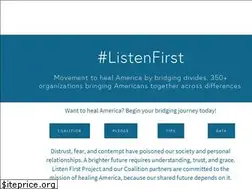 Sites similar to listenfirstproject.org