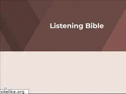 Sites similar to listeningbible.com